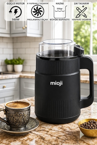 Mioji Mio CG34 500 W Paslanmaz Çelik Bıçak Kompakt Baharat ve Kahve Öğütücü