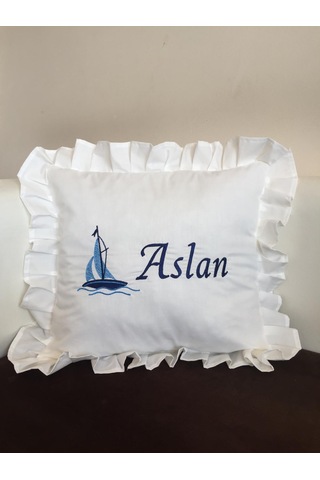 Afa Tasarım İsme Özel Nakışlı Takı Yastığı, Bebek Takı Yastığı