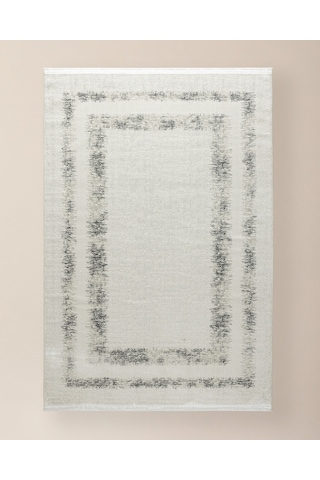Madame Coco Vence Halı - Beyaz/gri - 80x300 Cm 8684427190272 Beyaz