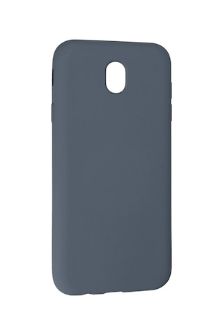 Newface Samsung Galaxy Uyumlu J7 Pro / J730 Kılıf Nano İçi Kadife Silikon Semeglbl - 64 - Gri