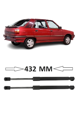 Renault 11 Flash 1988-1995 Uyumlu Sağ + Sol Takım Bagaj Amortisörü Piston 2 Adet 432mm 7700775878 Bagaj Amortisörü