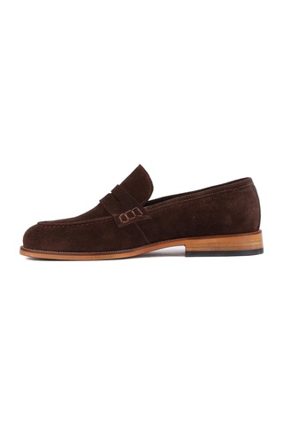 Shoetyle - Kahverengi Süet Deri Erkek Klasik Ayakkabı 250-2370-815 Kahverengi