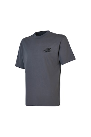 New Balance Nb Lifestyle Men Tshirt Erkek Gri T-shirt - Mnt1643