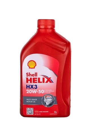 Shell 20w/50 Hx 3 1lt Dizel & Benzinli