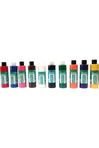 Hayal Sepeti Redrose Akrilik Boya 10lu takım 10Renk Birden 250ml