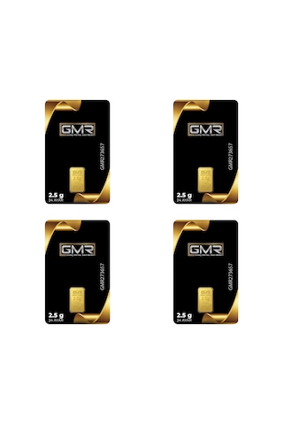 4 Adet 2.5 Gr 24 Ayar Altın 995 Gmr
