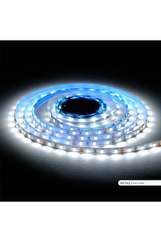 ACK Şerit LED 60 Led'li 6500K Beyaz Işık 7W 5 Metre AS01-008