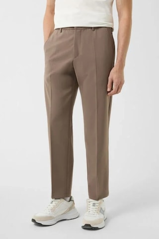 Bogner Marcus Lüks Stil, Erkek Yün Karışımlı Klasik Pantolon Kahverengi