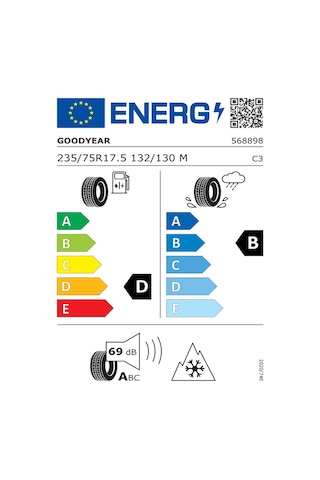 Goodyear 235/75 R17.5 Kmax S 132/130M 3Psf Dört Mevsim Lastiği 2023