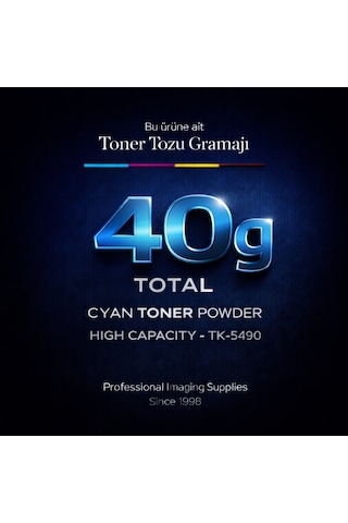 Kyocera Tk-5490 Toner Tozu Mavi 40 Gr Ma2101cfx Ma2101cwfx Pa2101cwx Pa2101cx Ma2101 Pa2101