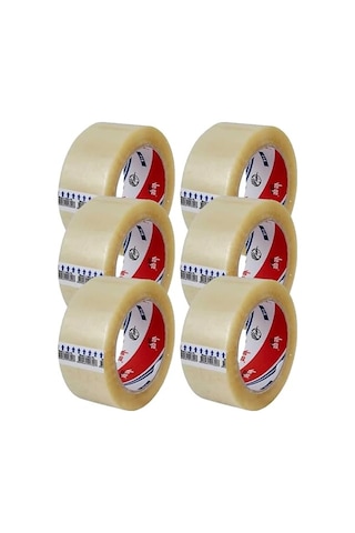 Ve-ge Koli Bandı 45x100 Şeffaf Fil En 45mm, Uzunluk Net 100 Metre, Basınca Ve Gerilime Dayanıklıdır 6 Adet Diğer