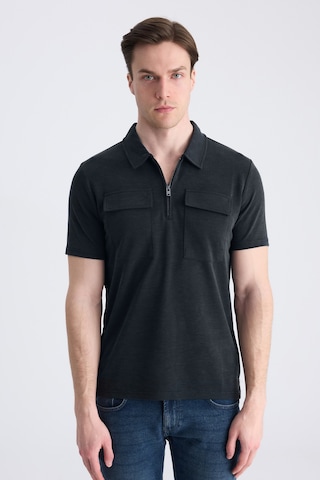 Twn Slim Fit Siyah Düz Modal T-shirt 4ec1459811112 001