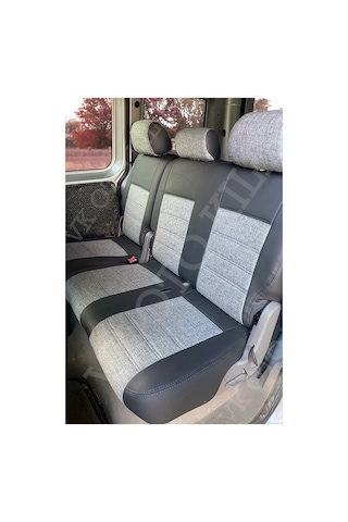 Vk Auto Volkswagen Caddy Araca Özel Koltuk Kılıfı Gri-antrasit