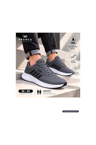 Branca Unisex Kadın Erkek Yarı Ortapedik Günlük Spor Sneaker Yürüyüş Outdoor Ayakkabı Füme - Siyah GRİ Branca Unisex Kadın Erkek Yarı Ortapedik Günlük Spor Sneaker Yürüyüş Outdoor Ayakkabı Füme - Siyah GRİ