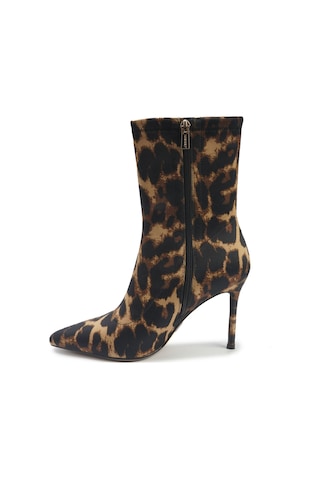 Nine West Justıce 5pr Leopar Kadın Topuklu Bot 000000000102012351 Kahverengi