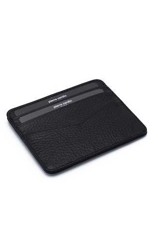 Pierre Cardin Unisex Deri Kartlık 0626 Siyah