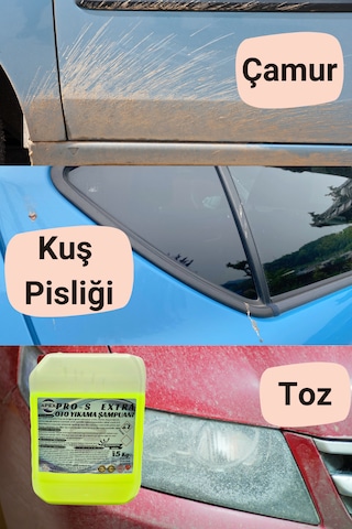 Araç Köpük Şampuanı & Detaylı Temizlik İlacı 2'li Set Araç Bakımı