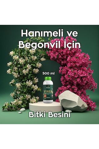 Vinea 500 Ml Dış Mekan Süs Bitkisi Besini - Begonvil Ve Hanımeli İçin Hızlı Büyüme Güçlü Sarmaşıklar 500 ML