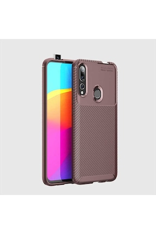 Huawei Y9 Prime 2019 Kilif Silikon Esnek Karbon Görünümlü Negro 405782085