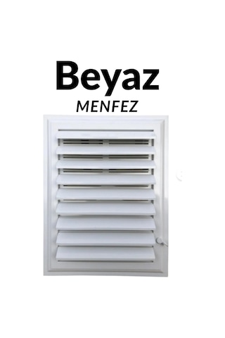 Beyaz 55 X 55 Cm Havalandırma Menfezi Banyo Menfezi Wc Baca Kapağı Tuvalet Menfezi Plastik Panjur