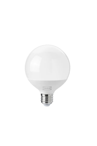 Ikea Solhetta Led Ampul E27 , Küre Opal Beyaz, 1521 Lm, Reostalı