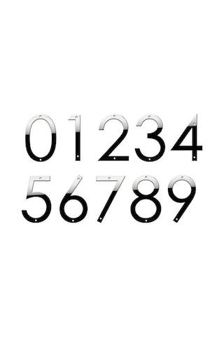 Fortunelane 5 İnç Paslanmaz Çelik 3d Ev Numara Sayı 3 - Siyah Kaplama, Hava Ve Sıcaklık Dayanıklı Modern Ev İmzası