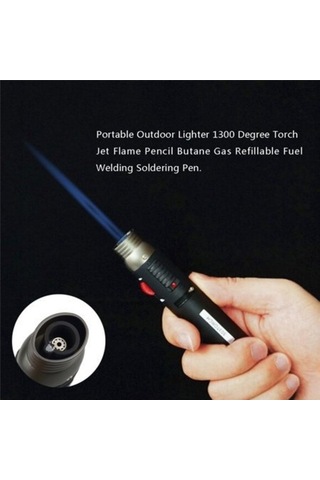 Dancemonkey Kamp, Balıkçılık & Av İçin 1300 Derece Taşınabilir Çakmak Siyah Siyah