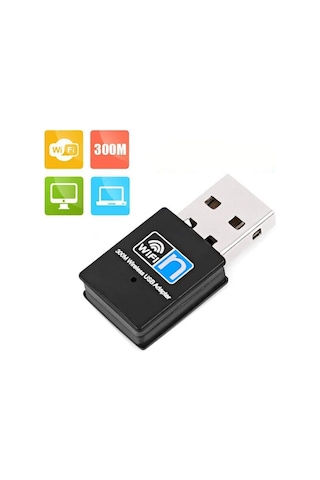 300Mbps Wireless USB Wi-Fi Adaptör Dongle Network Lan Aparatı