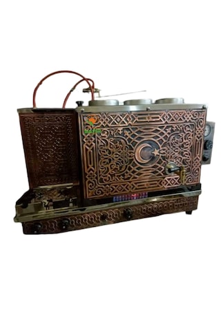 3 Demlikli Bakır Çay Ocağı Tam Otomatik Sadece Elektrikli Pleytli