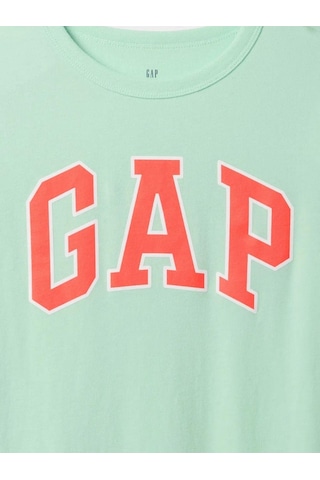 Erkek Çocuk Grafikli T-shirt Su Yeşili-5993 Yeşil