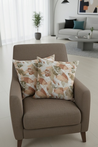 Chevron Bohem Dekoratif Punch Yastık Kırlent Kılıfı 2 Adet 45x45 Sonbahar Rüyası Yeşil 45 x 45