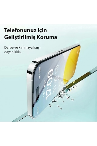 Baseus Crystal İphone 15 Full Eye-protection Cam Ekran Koruyucu