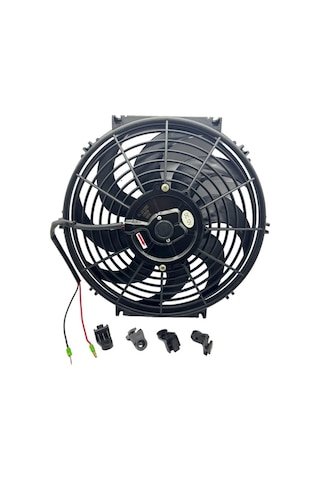 12v Fan Motoru Emici Aksiyel 11 " Helis Dış Çap 320 Mm