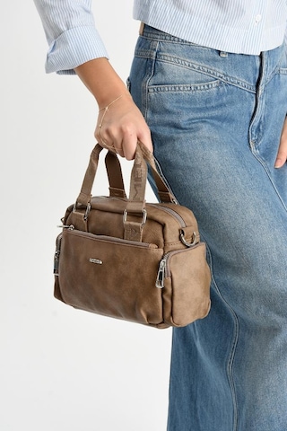 Suni Deri Kadın Omuz Çantası 25 17 Cm Çapraz Askılı Postacı Çanta Mega Bag Vegan Deri Kol Çantası Vizon