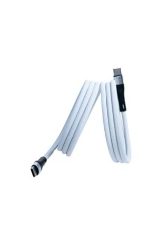 Ks-cc01 Beyaz Manyetik Usb-c-c Kablo 1 M, Süper Hızlı