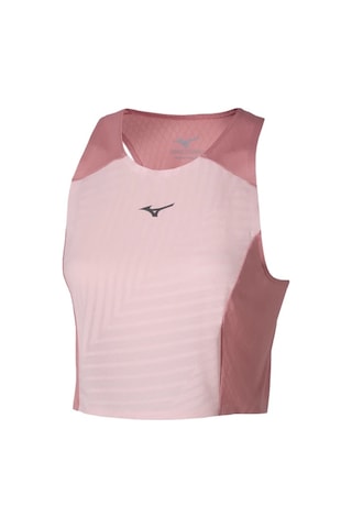 Mizuno Tech Light Crop Top Kadın Tişört Pembe Çok Renkli