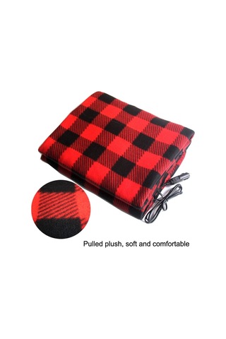 Sones 12v Araba Kış Elektrikli Isıtma Battaniyesi Sıcaklık Kontrol Tipi Kırmızı