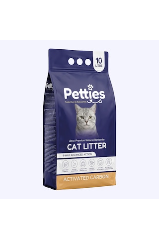 Petties Aktif Karbonlu Kedi Kumu 10 Lt