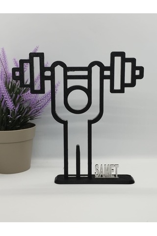 Halterci Masa Dekor Hediye Fikri Sanat Heykeli