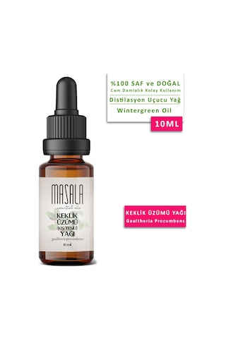 Masala Keklik Üzümü Yağı 10 ML - Kış Yeşili (Wintergreen Essential Oil)