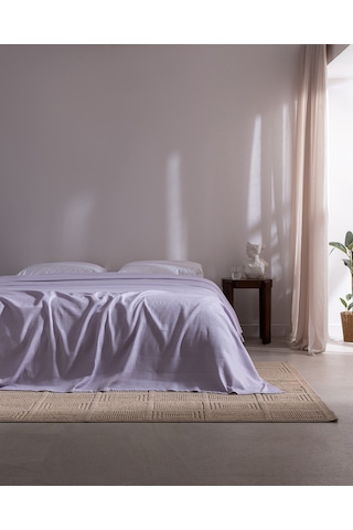 Madame Coco Mathilda King Size Pamuklu Ecocell Düz Pike - Lila 8684427307793 Çok Renkli