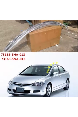 Honda Cıvıc Tavan Çıtası Fd6 Takım 2006-2011 Sağ Ve Sol 2 Adet