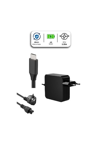 20v 2.25a Type-c 45w Lenovo İçin Laptop Adaptör