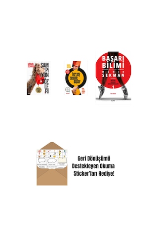 Şampiyon Sözleri + Her Şey Seninle Başlar + Başarı Bilimi + Okuma Sticker'ları