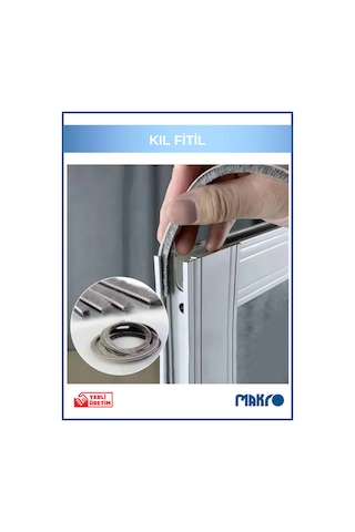 Alüminyum Pvc Kapı Pencere Cam Balkon Kıl Fitili En 6,7mm - Kıl Uzunluğu: 6mm - Rulo - 350 Metre Diğer