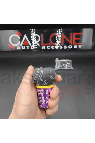 Carlone Momo Vites Topuzu Mor Renk Süet Nubuk Alcantra Premium Lüx Vites Topuzu Karma