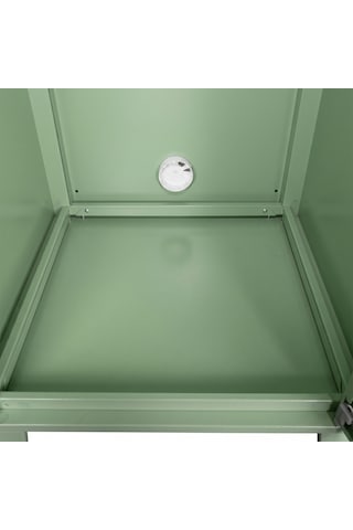 Alfafonet Ziglat Serisi Kilitli Metal Home Office Dolabı %70 Perfore Kapaklı Yeşil Ral 6018 450x600x450 Mm