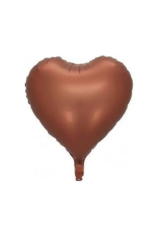 Çikolata Kahve Kalp Folyo Balon 40cm Sevgililer Günü Evlilik Teklifi Romantik Doğum Günü