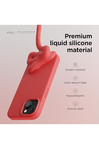 Apple Uyumlu iPhone 15 İle Telefon Kılıfı Kadife Iç Yüzey Soft Tasarım Lansman Kılıf Açık Pembe