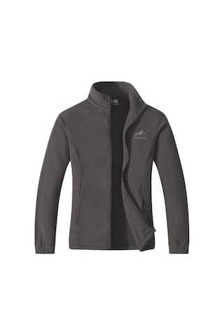Genius Store Tam Fermuarlı Outdoor Tactical Unisex Polar Ceket Füme